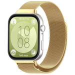 For Huawei Watch Fit3 Milanese Metal Watch Band(Gold)