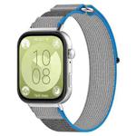 For Huawei Watch Fit3 Loop Nylon Watch Band(Blue Grey)