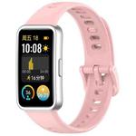For Huawei Band 9 / 9 NFC / 8 / 8 NFC Nail Button Glossy Silicone Watch Band(Pink)