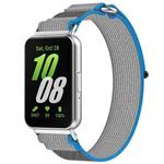 For Samsung Galaxy Fit 3 Loop Nylon Watch Band(Blue Grey)