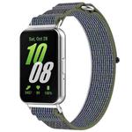 For Samsung Galaxy Fit 3 Loop Nylon Watch Band(Green Grey)