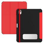 For iPad 10th Gen 10.9 2022 Carbon Fiber Leather Smart Tablet Case(Red)