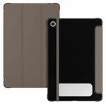 For Samsung Galaxy Tab A9+ Carbon Fiber Leather Smart Tablet Case(Brown)