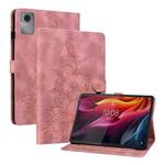 For Lenovo Idea Tab 11 / Xiaoxin Pad 2025 Lily Embossed Leather Tablet Case(Pink)