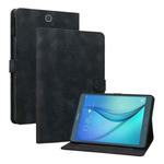 For Samsung Galaxy Tab A 9.7 T550 T555 Lily Embossed Leather Tablet Case(Black)