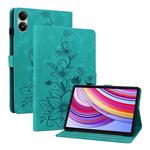 For Xiaomi Redmi Pad Pro 12.1 Lily Embossed Leather Tablet Case(Green)