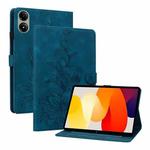 For Redmi Pad 2 / Redmi Pad SE 11 2025 Lily Embossed Leather Tablet Case(Dark Blue)