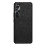 For Huawei nova 7 Pro 5G Cross Texture PU Leather Phone Case(Black)