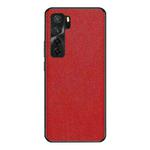 For Huawei nova 7 5G Cross Texture PU Leather Phone Case(Red)