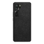 For Huawei nova 7 SE Cross Texture PU Leather Phone Case(Black)