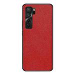 For Huawei nova 7 SE Cross Texture PU Leather Phone Case(Red)