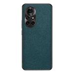 For Huawei nova 8 Pro Cross Texture PU Leather Phone Case(Dark Green)