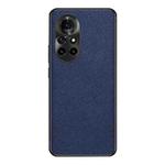 For Huawei nova 8 Pro Cross Texture PU Leather Phone Case(Sapphire Blue)