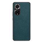 For Huawei nova 9 Pro Cross Texture PU Leather Phone Case(Dark Green)