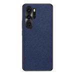 For Huawei P30 Pro Cross Texture PU Leather Phone Case(Sapphire Blue)