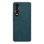 For Huawei P30 Cross Texture PU Leather Phone Case(Dark Green)