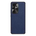 For Huawei P40 Cross Texture PU Leather Phone Case(Sapphire Blue)