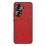 For Honor 60 Cross Texture PU Leather Phone Case(Red)