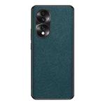 For Honor 70 Cross Texture PU Leather Phone Case(Dark Green)