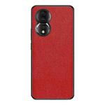 For Honor 80 Cross Texture PU Leather Phone Case(Red)