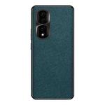 For Honor 90 Pro Cross Texture PU Leather Phone Case(Dark Green)