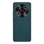 For Honor X40 GT Cross Texture PU Leather Phone Case(Dark Green)