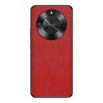 For Honor X50 Cross Texture PU Leather Phone Case(Red)