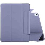 For iPad Air 11 2024 Double-sided Clip Fixed Buckle Magnetic PU Leather Smart Tablet Case(Purple)