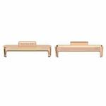 For Huawei Watch Fit3 20mm 1 Pair Metal Watch Band Connector(Rose Gold)