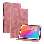 For Huawei MatePad T 10s / Enjoy Tablet 2 Lily Embossed Leather Tablet Case(Pink)