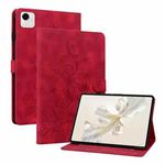 For Honor Pad X9a Lily Embossed Leather Tablet Case(Red)