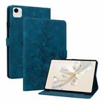 For Honor Pad X9a Lily Embossed Leather Tablet Case(Dark Blue)