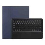 For iPad Pro 13 2024 A14B-A Detachable Ultra-Thin Bluetooth Touch Keyboard Leather Tablet Case with Pen Slot(Dark Blue)