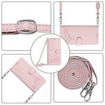 For Motorola Edge 5G UW 2022 Cat Rat Embossed Pattern RFID Leather Phone Case with Lanyard(Pink)