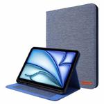 For iPad Air 13 2024 Fabric Leather Tablet Case(Blue)