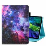 For iPad Pro 11 2024 Coloured Drawing Stitching Smart Leather Tablet Case(Starry Sky)