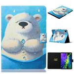 For iPad Pro 11 2024 Voltage Coloured Drawing Smart Leather Tablet Case(Polar Bear)