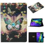 For iPad Pro 11 2024 Voltage Coloured Drawing Smart Leather Tablet Case(Butterflies)