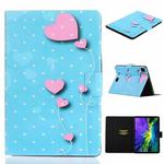 For iPad Pro 11 2024 Voltage Coloured Drawing Smart Leather Tablet Case(Love Balloons)