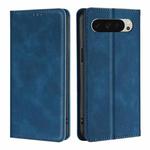 For Google Pixel 9 Skin Feel Magnetic Leather Phone Case(Blue)