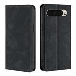 For Google Pixel 9 Skin Feel Magnetic Leather Phone Case(Black)