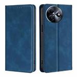 For Itel S24 4G Skin Feel Magnetic Leather Phone Case(Blue)