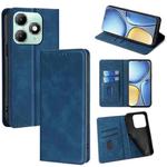 For itel A90 4G Skin Feel Magnetic Leather Phone Case(Blue)