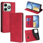 For itel A90 4G Skin Feel Magnetic Leather Phone Case(Red)