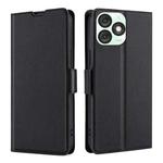 For Itel A50 4G Ultra-thin Voltage Side Buckle Horizontal Flip Leather Phone Case(Black)