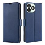 For Itel A50 4G Ultra-thin Voltage Side Buckle Horizontal Flip Leather Phone Case(Blue)
