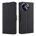 For Itel S24 4G Ultra-thin Voltage Side Buckle Horizontal Flip Leather Phone Case(Black)