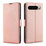 For Google Pixel 9 Pro XL Ultra-thin Voltage Side Buckle Horizontal Flip Leather Phone Case(Rose Gold)