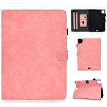 For iPad Pro 11 2024 Cowhide Texture Tablet Leather Smart Case(Rose Gold)