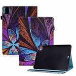 For iPad Pro 11 2024 Painted Elastic Band Smart Leather Tablet Case(Colorful Flower)